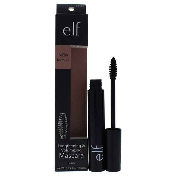 e.l.f. Lengthening and Volumizing Mascara - Black by e.l.f. for Women - 0.25 oz Mascara