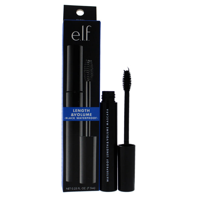 e.l.f. Length and Volume Mascara Waterproof - Black by e.l.f. for Women - 0.25 oz Mascara