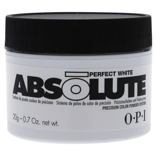OPI Absolute Perfect White Powder by OPI for Women - 0.7 oz Nail Powder