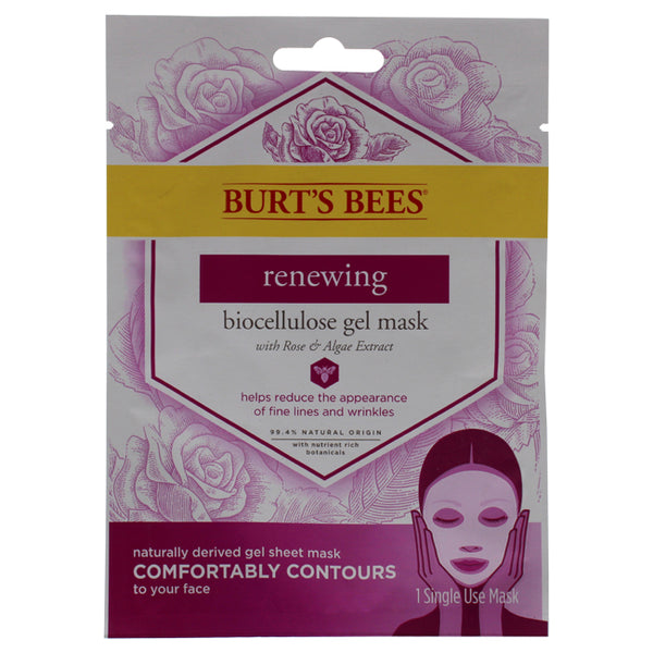 Burts Bees Renewing Biocellulose Gel Face Mask by Burts Bees for Women - 1 Pc Mask