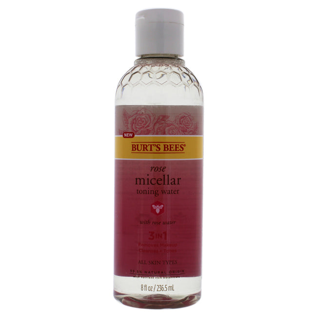 Burts Bees Rose Micellar Toning Water by Burts Bees for Women - 8 oz Toner