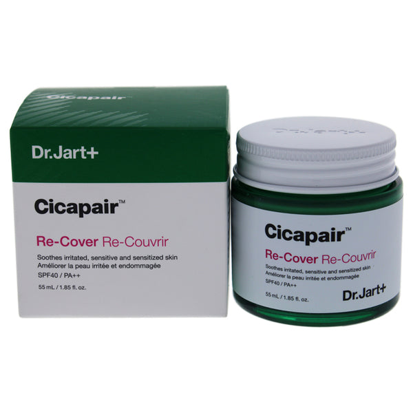 Dr. Jart+ Cicapair Re-Cover Cream SPF 40 by Dr. Jart+ for Unisex - 1.85 oz Cream