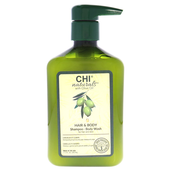 CHI Olive Naturals Hair and Body Shampoo Body Wash by CHI for Unisex - 11.5 oz Body Wash