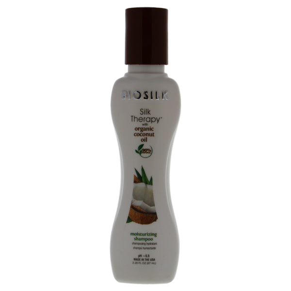 Biosilk Silk Therapy with Organic Coconut Oil Moisturizing Shampoo by Biosilk for Unisex - 2.26 oz Shampoo