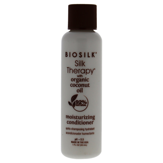 Biosilk Silk Therapy with Coconut Oil Moisturizing Conditioner by Biosilk for Unisex - 1 oz Conditioner