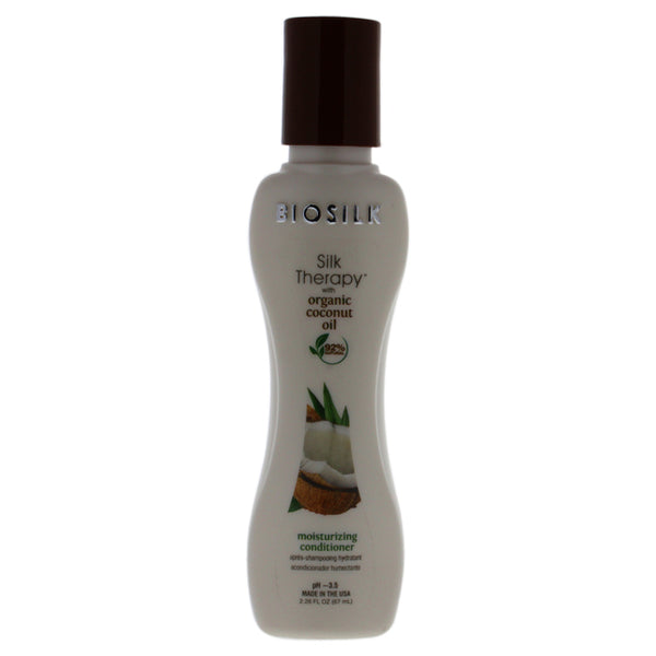 Biosilk Silk Therapy with Coconut Oil Moisturizing Conditioner by Biosilk for Unisex - 2.26 oz Conditioner