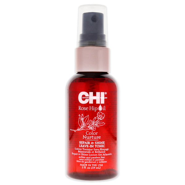 CHI Rose Hip Oil Repair and Shine Leave-In Tonic by CHI for Unisex - 2 oz Tonic