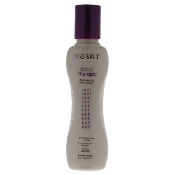 Biosilk Color Therapy Lock and Protect Leave-In Treatment by Biosilk for Unisex - 2.26 oz Treatment