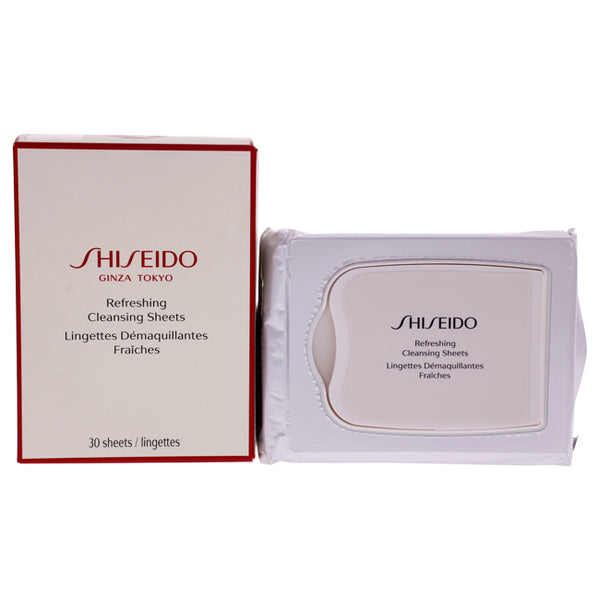 Shiseido Refreshing Cleansing Sheet by Shiseido for Unisex - 30 Count Wipes