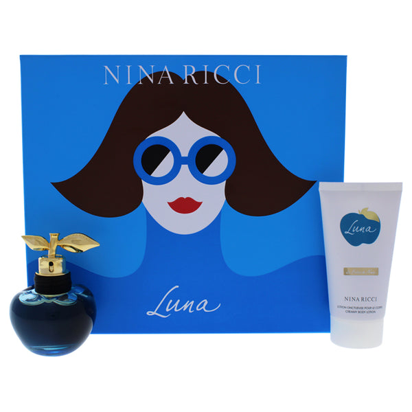 Nina Ricci Luna by Nina Ricci for Women - 2 Pc Gift Set 1.7oz EDT Spray, 2.5oz Creamy Body Lotion