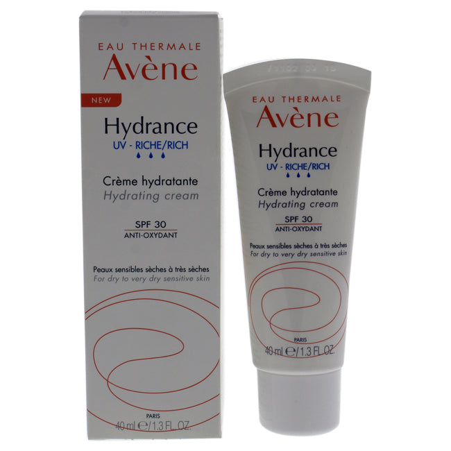 Avene Hydrance Rich Hydrating Cream SPF 30 by Avene for Unisex - 1.3 oz Cream