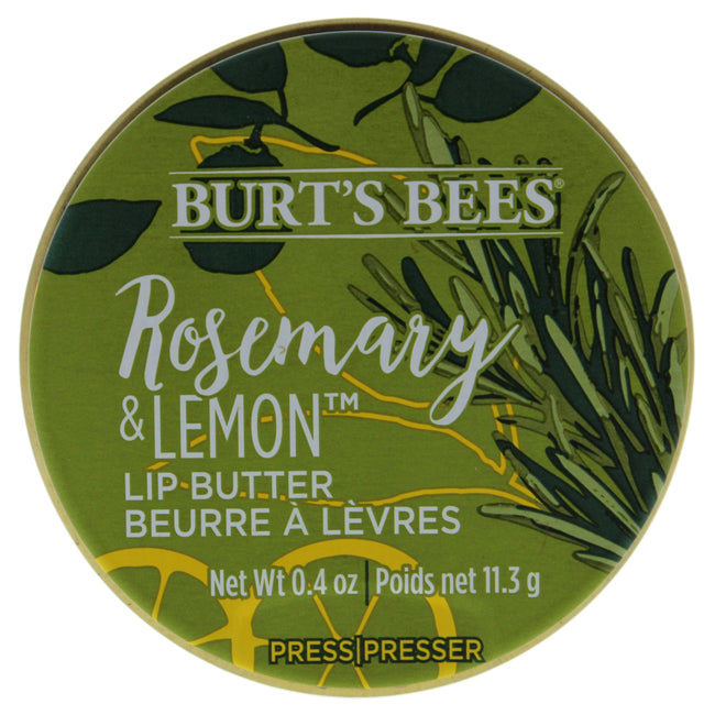 Burts Bees Rosemary and Lemon Lip Butter by Burts Bees for Unisex - 0.4 oz Lip Balm