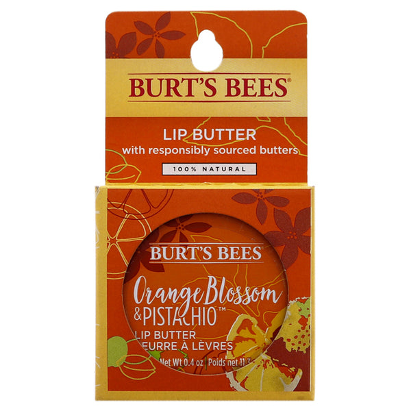 Burts Bees Orange Blossom and Pistachio Lip Butter by Burts Bees for Unisex - 0.4 oz Lip Balm