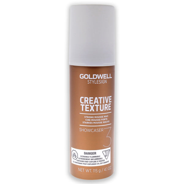 GoldWell Stylesign Creative Texture Showcaser Mousse Wax by Goldwell for Unisex - 4.1 oz Mousse