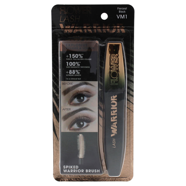 Flower Beauty Lash Warrior Mascara - VM1 Fiercest Black by Flower Beauty for Women - 0.35 oz Mascara