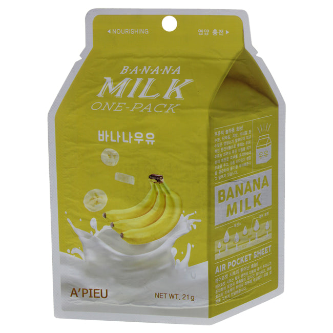 Apieu Banana Milk Sheet Mask by Apieu for Unisex - 0.74 oz Mask