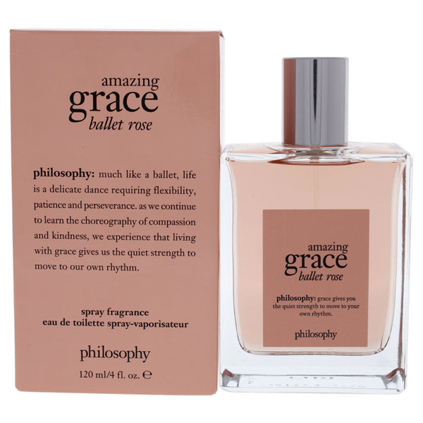 Philosophy Amazing Grace Ballet Rose by Philosophy for Women - 4 oz EDT Spray