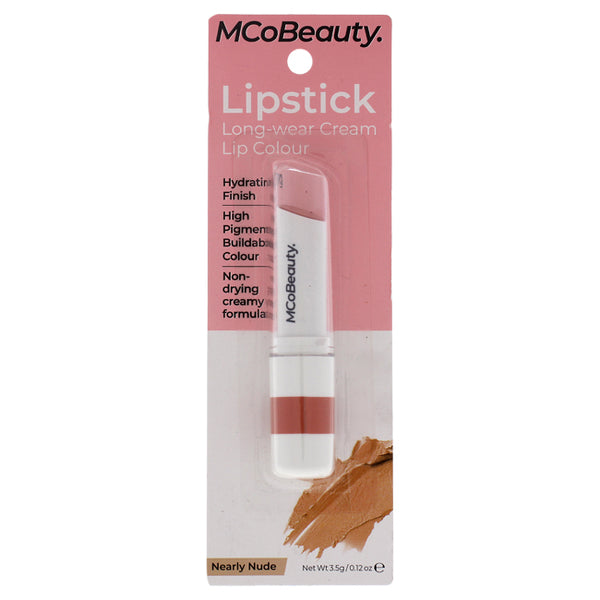 MCoBeauty Lipstick Long-Wear Cream Colour - Nearly Nude by MCoBeauty for Women - 0.12 oz Lipstick