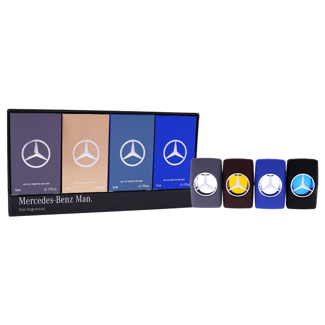 Mercedes-Benz Mercedes-Benz Man by Mercedes-Benz for Men - 4 Pc Mini Gift Set 4 x 5ml Man, Man Blue, Man Private, Man Grey