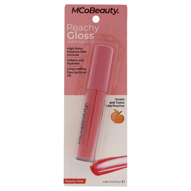 MCoBeauty Peachy Gloss Hydrating Lip Oil - Peachy Pink by MCoBeauty for Women - 0.16 oz Lip Oil