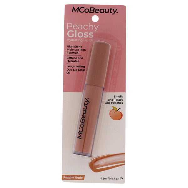 MCoBeauty Peachy Gloss Hydrating Lip Oil - Peachy Nude by MCoBeauty for Women - 0.16 oz Lip Oil