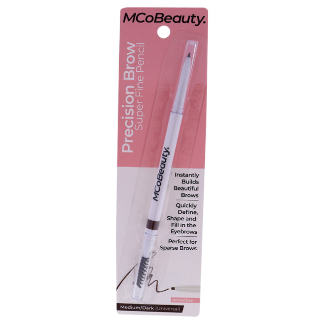 MCoBeauty Precision Brow Super Fine Pencil - Medium Dark by MCoBeauty for Women - 0.007 oz Eyebrow