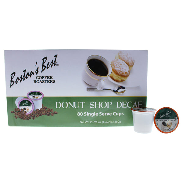 Bostons Best Donut Shop Decaf Gourmet Coffee by Bostons Best for Unisex - 80 Cups Coffee