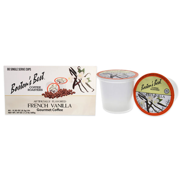 Bostons Best French Vanilla Gourmet Coffee by Bostons Best for Unisex - 80 Cups Coffee