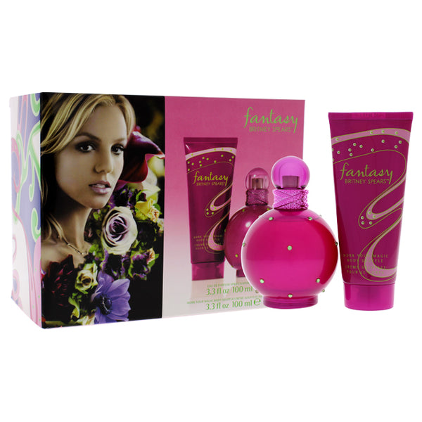 Britney Spears Fantasy by Britney Spears for Women - 2 Pc Gift Set 3.3oz EDP Spray, 3.3oz Body Souffle