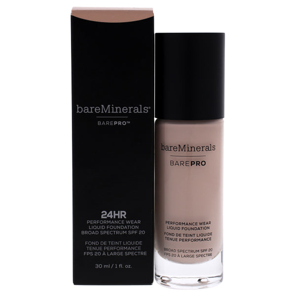 bareMinerals BarePro Performance Wear Liquid Foundation SPF 20 - 0.5 Porcelain by bareMinerals for Women - 1 oz Foundation