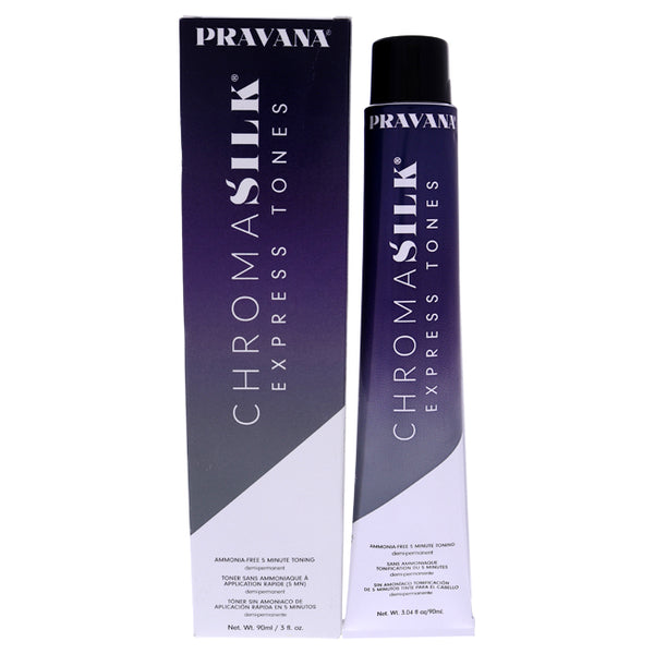 Pravana ChromaSilk Express Tones - Dark Neutral Ash by Pravana for Unisex - 3 oz Hair Color