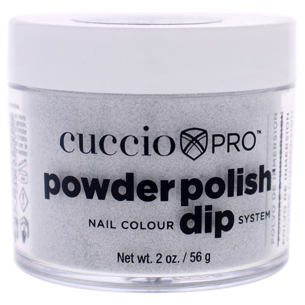 Cuccio Pro Powder Polish Nail Colour Dip System - Silver with Rainbow Mica by Cuccio for Women - 1.6 oz Nail Powder