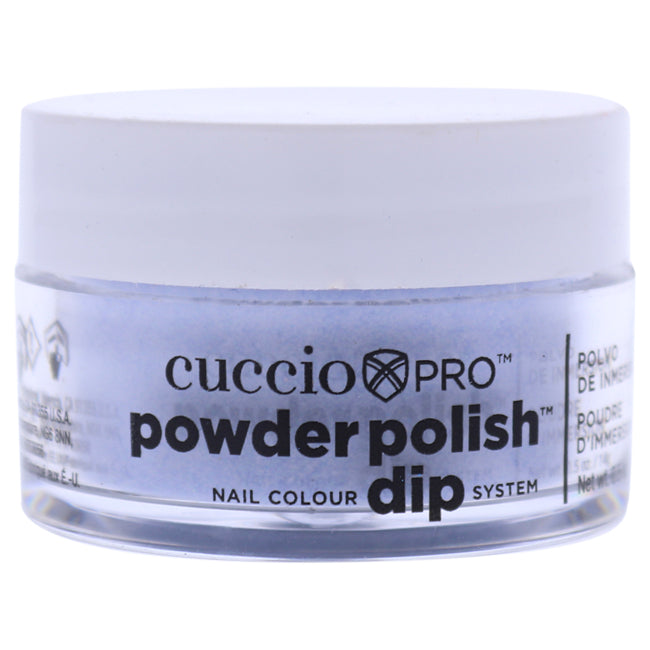 Cuccio Pro Powder Polish Nail Colour Dip System - Baby Blue Glitter by Cuccio for Women - 0.5 oz Nail Powder