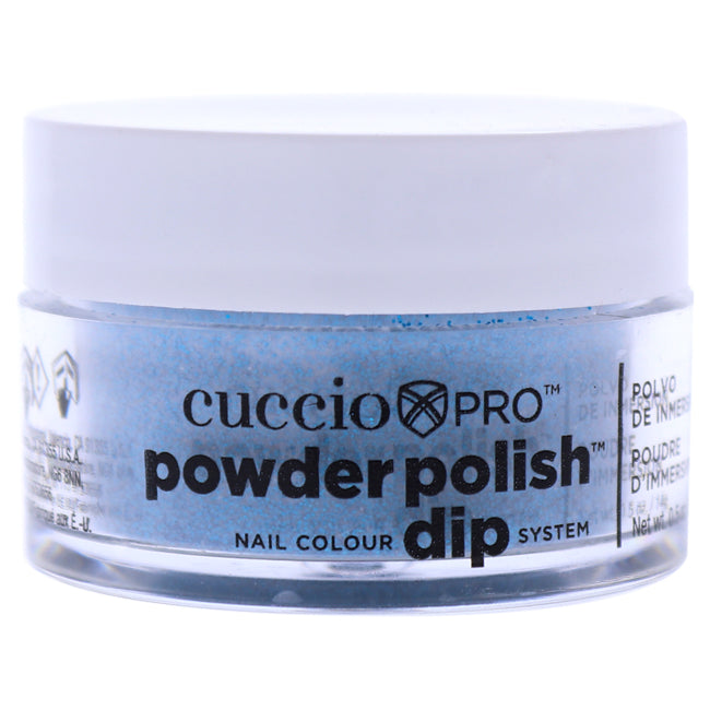 Cuccio Pro Powder Polish Nail Colour Dip System - Deep Blue Glitter by Cuccio for Women - 0.5 oz Nail Powder