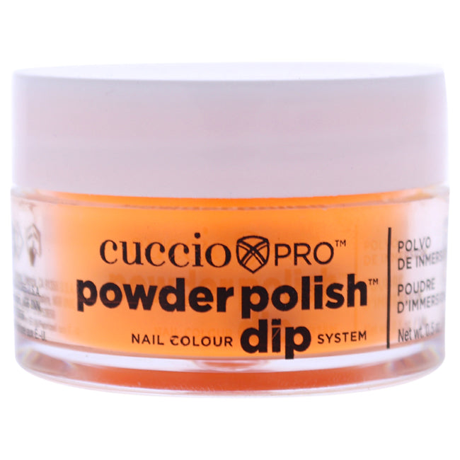 Cuccio Pro Powder Polish Nail Colour Dip System - Neon Orange by Cuccio for Women - 0.5 oz Nail Powder