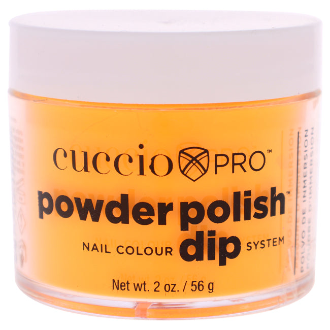 Cuccio Pro Powder Polish Nail Colour Dip System - Neon Orange by Cuccio for Women - 1.6 oz Nail Powder