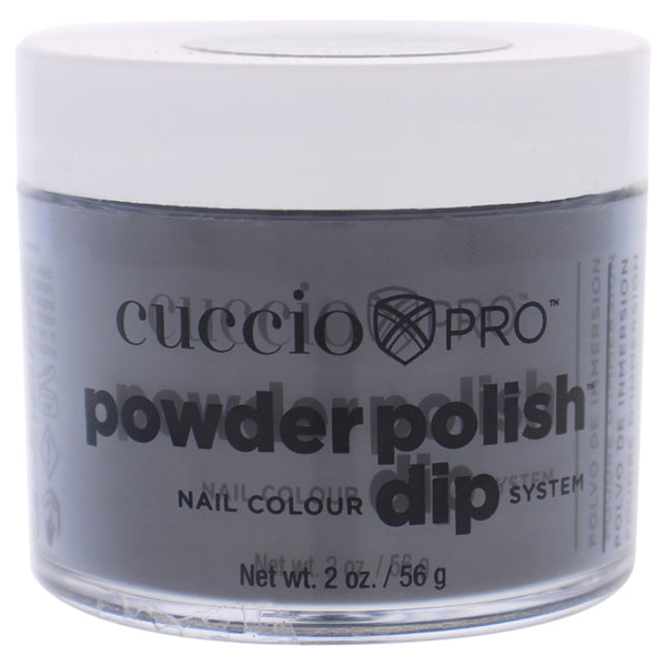 Cuccio Pro Powder Polish Nail Colour Dip System - Midnight Black by Cuccio for Women - 1.6 oz Nail Powder