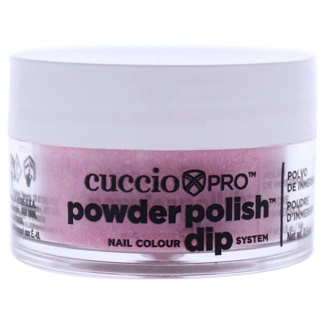 Cuccio Colour Pro Powder Polish Nail Colour Dip System - Baby Pink Glitter by by Cuccio Colour for Women - 0.5 oz Nail Powder