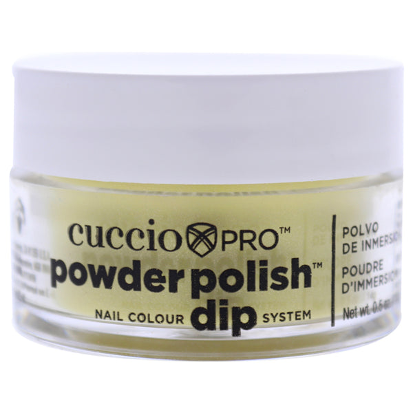 Cuccio Pro Powder Polish Nail Colour Dip System - Sunshine Yellow with Mica by Cuccio for Women - 0.5 oz Nail Powder