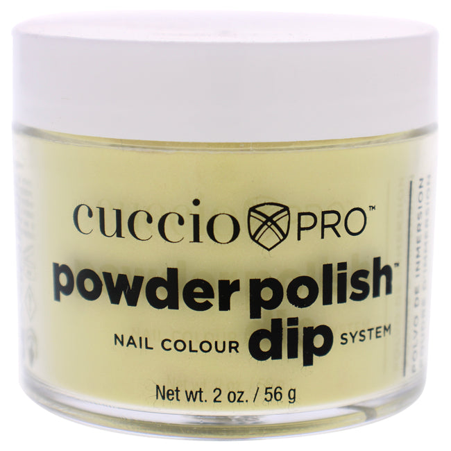 Cuccio Pro Powder Polish Nail Colour Dip System - Sunshine Yellow with Mica by Cuccio for Women - 1.6 oz Nail Powder