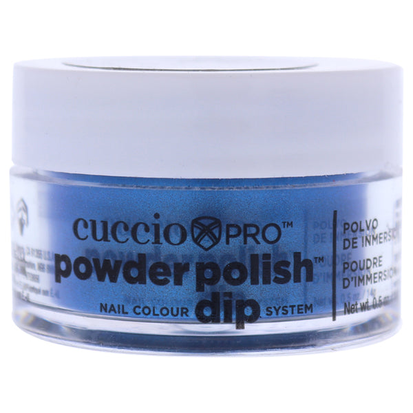 Cuccio Pro Powder Polish Nail Colour Dip System - Deep Blue with Blue Mica by Cuccio for Women - 0.5 oz Nail Powder