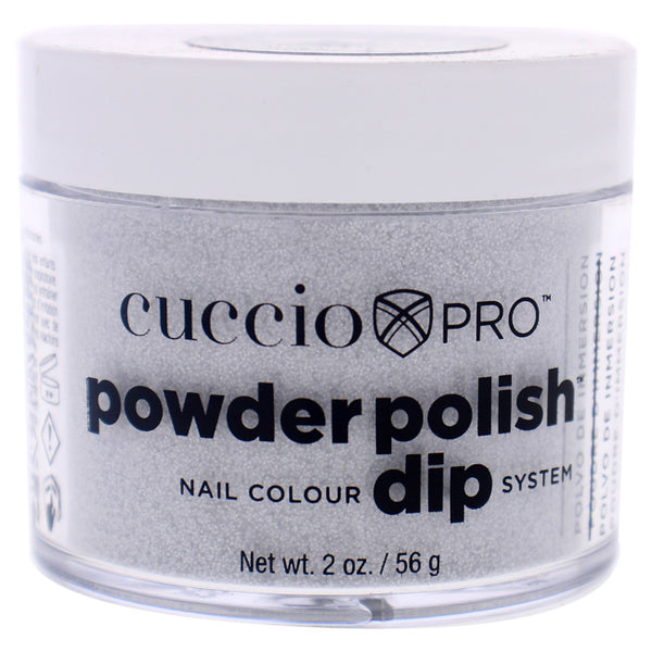 Cuccio Pro Powder Polish Nail Colour Dip System - Silver with Silver Glitter by Cuccio for Women - 1.6 oz Nail Powder