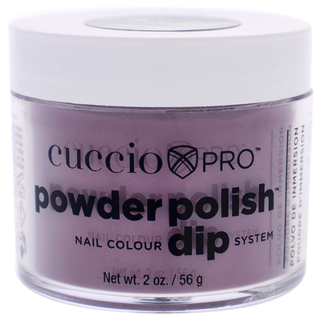 Cuccio Pro Powder Polish Nail Colour Dip System - Plum with Black Undertones by Cuccio for Women - 1.6 oz Nail Powder