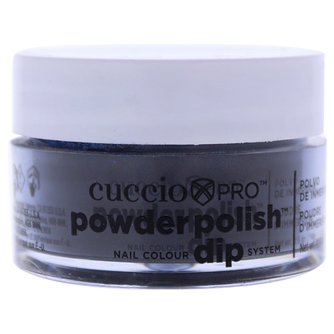 Cuccio Pro Powder Polish Nail Colour Dip System - Dark Blue with Black Undertones by Cuccio for Women - 0.5 oz Nail Powder