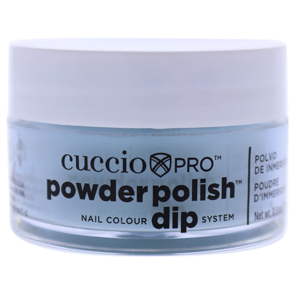 Cuccio Pro Powder Polish Nail Colour Dip System - Sky Blue with Green Undertones by Cuccio for Women - 0.5 oz Nail Powder