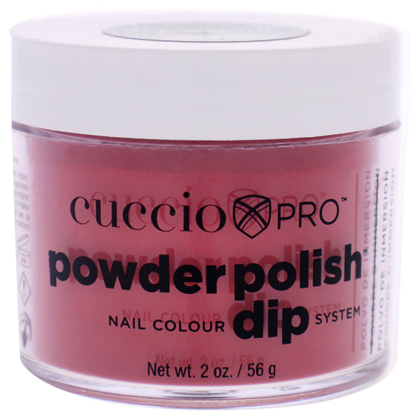 Cuccio Pro Powder Polish Nail Colour Dip System - Strawberry Red by Cuccio for Women - 1.6 oz Nail Powder