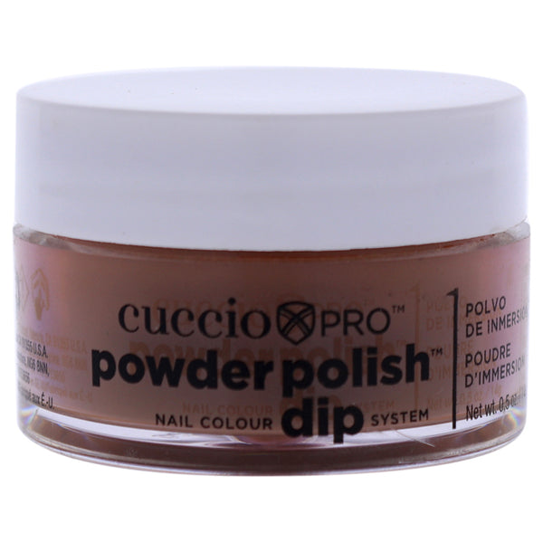 Cuccio Powder Polish Nail Colour Dip System - Rich Brown by Cuccio for Women - 0.5 oz Nail Powder