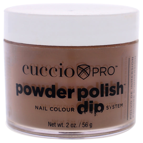 Cuccio Pro Powder Polish Nail Colour Dip System - Rich Brown by Cuccio for Women - 1.6 oz Nail Powder