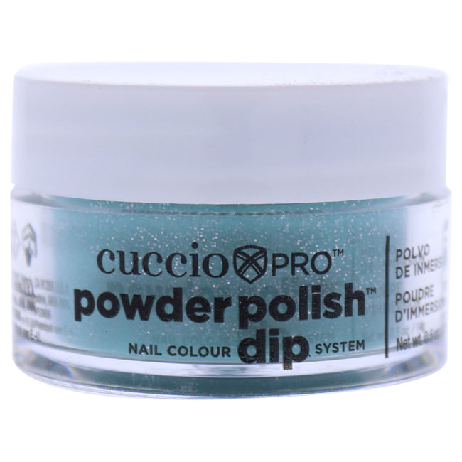 Cuccio Pro Powder Polish Nail Colour Dip System - Jade with Silver Glitter by Cuccio for Women - 0.5 oz Nail Powder