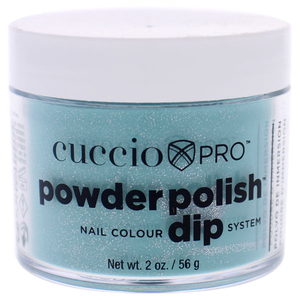 Cuccio Pro Powder Polish Nail Colour Dip System - Jade with Silver Glitter by Cuccio for Women - 1.6 oz Nail Powder